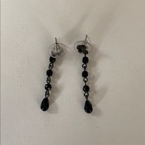 Black dress earrings